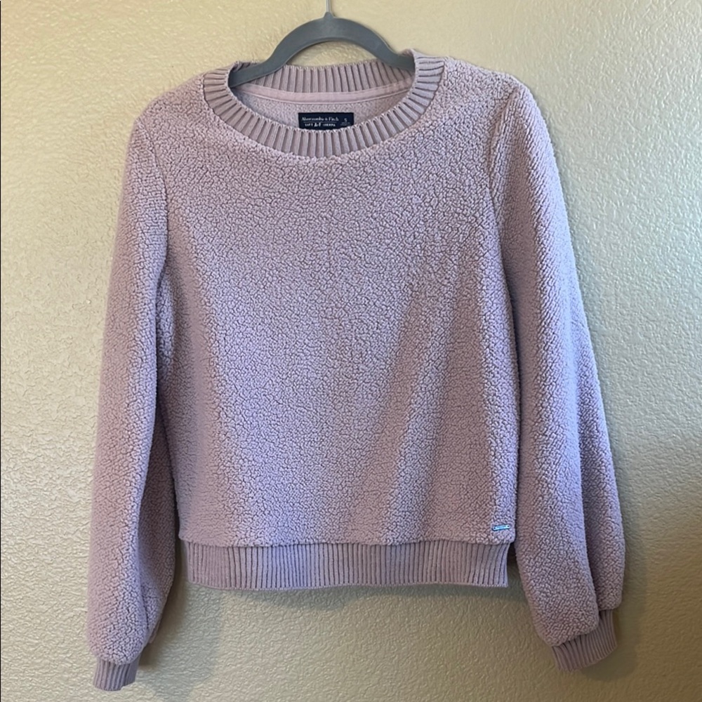 Abercrombie & Fitch Soft Light Pink Crew Neck Sweater